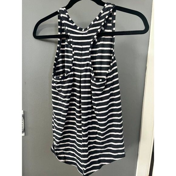 Lululemon size 4 Singlet Black & White Stripe tank top - Picture 3 of 3